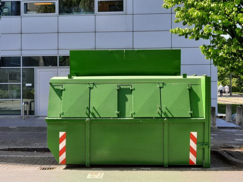 Dumpster rental crew working near Iowa City